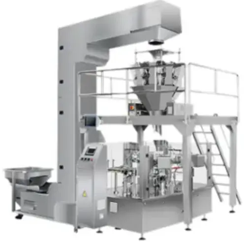 eight stations  automatic premade pouch packaging machine