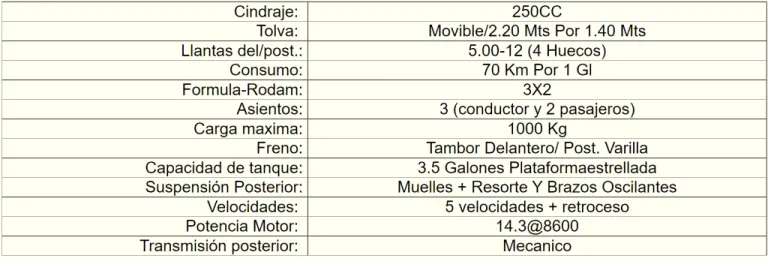 motocarro precio costa rica