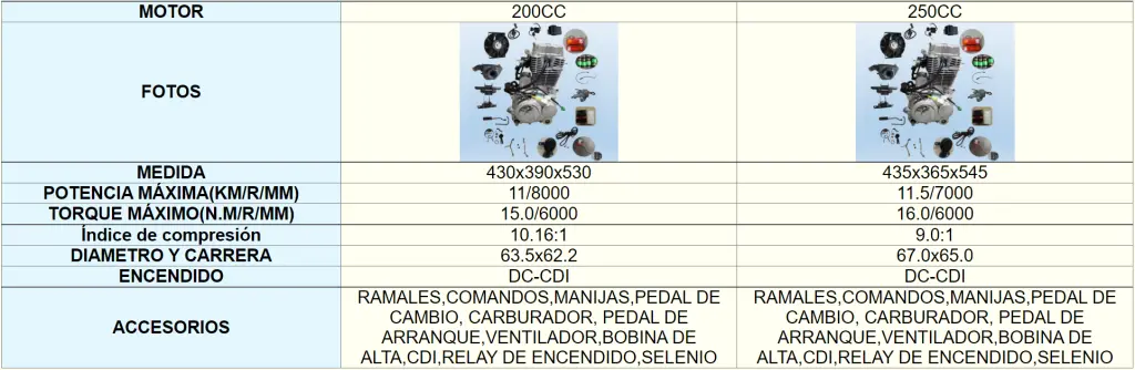 REPUESTOS DE MOTOCARGA