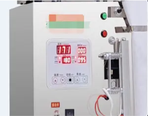 control panel of the automatic tea bag packing machine