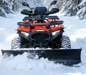 atv lawn mower with snow plow atv lawn mower with snow plow