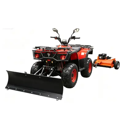 atv with plow and mower atv with plow and mower