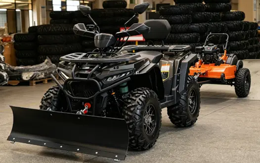 atv with snow plow and mower atv with snow plow and mower