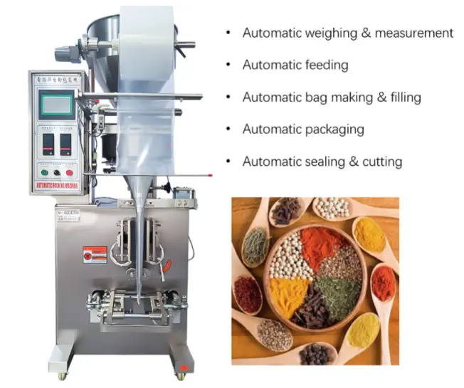 back seal powder packing machine