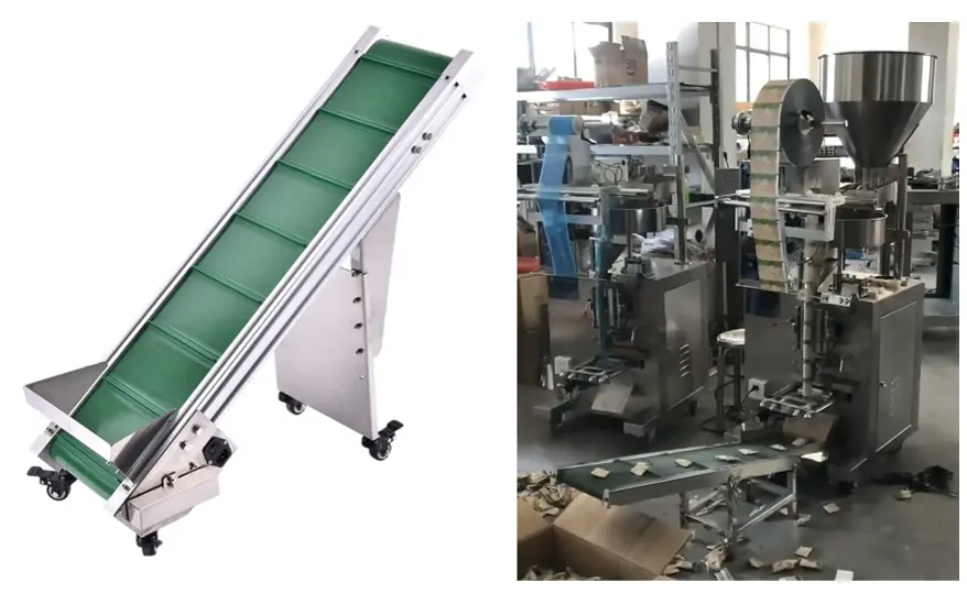 Conveyor belt of pouch packing machine