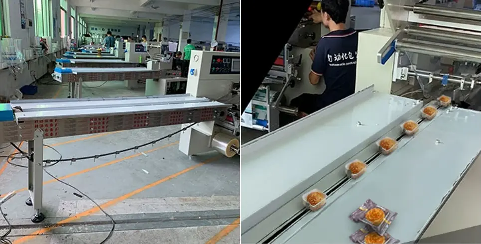 Feeding device of flow wrap machine china
