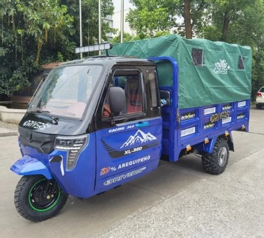 moto carguero con timón de carro