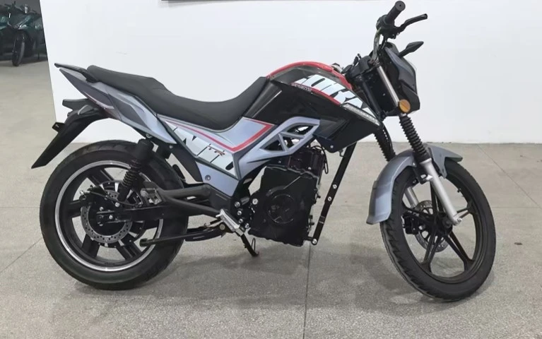 moto eléctrica azul