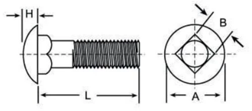 pernos cabeza de coche medidas