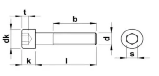 plano de pernos socket