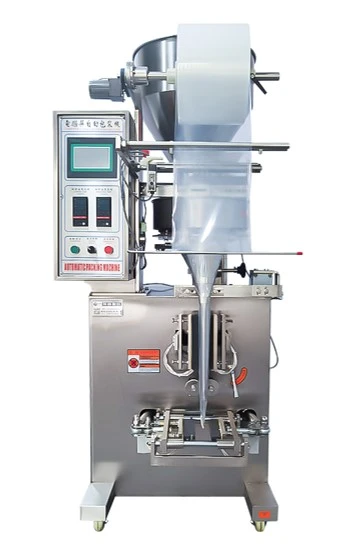 Measuring container of powder packing machine