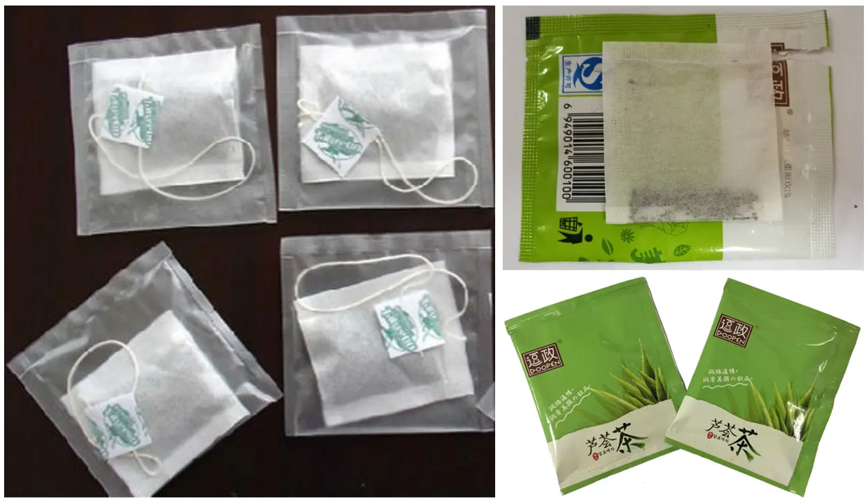 triangle tea bag packing machine bag types