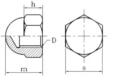 tuerca ciega dibujo tuerca ciega dibujo
