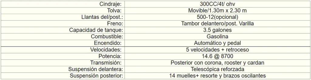 venta motocarga